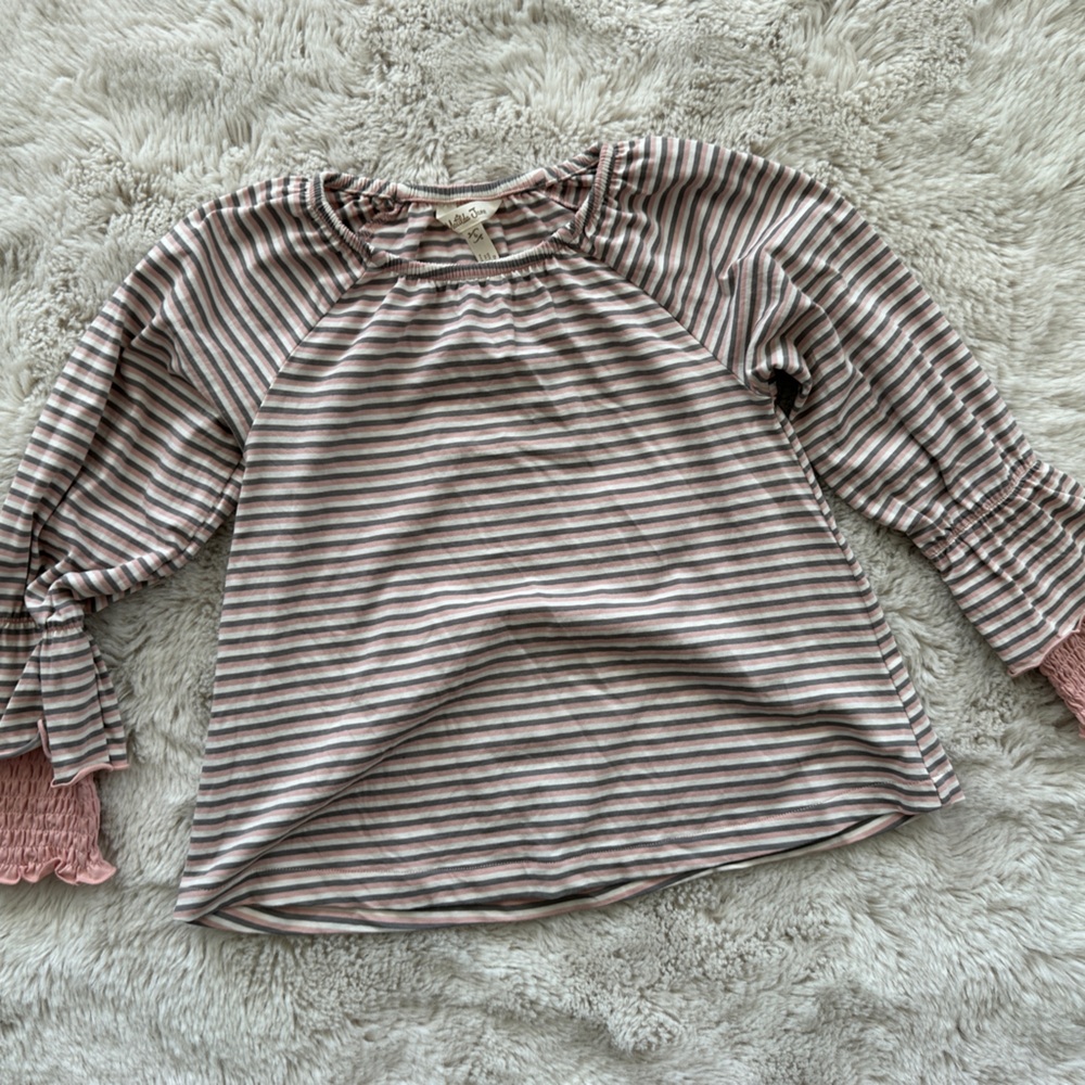 Matilda Jane Just Imagine Charlea Top Pink and White Kids Top sz 6